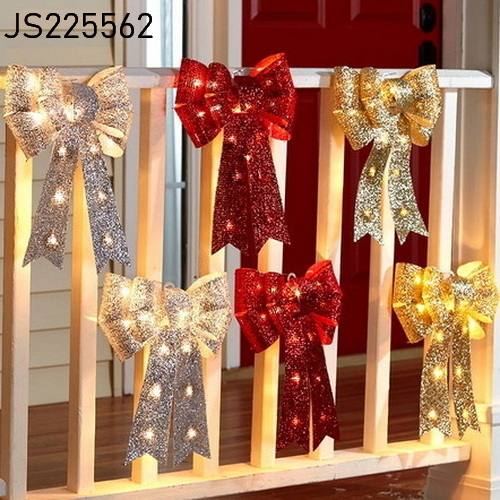 outdoor decoration large led christmas bow for xmas decor led christmas bow tie front door hanging decorations