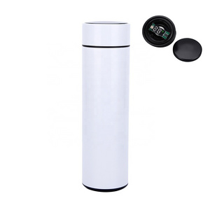 17OZ LED Smart Kettle Thermos Water Bottle Travel Mug withTemperature Display Stainless Steel Vacuum Flask Replaceable Battery