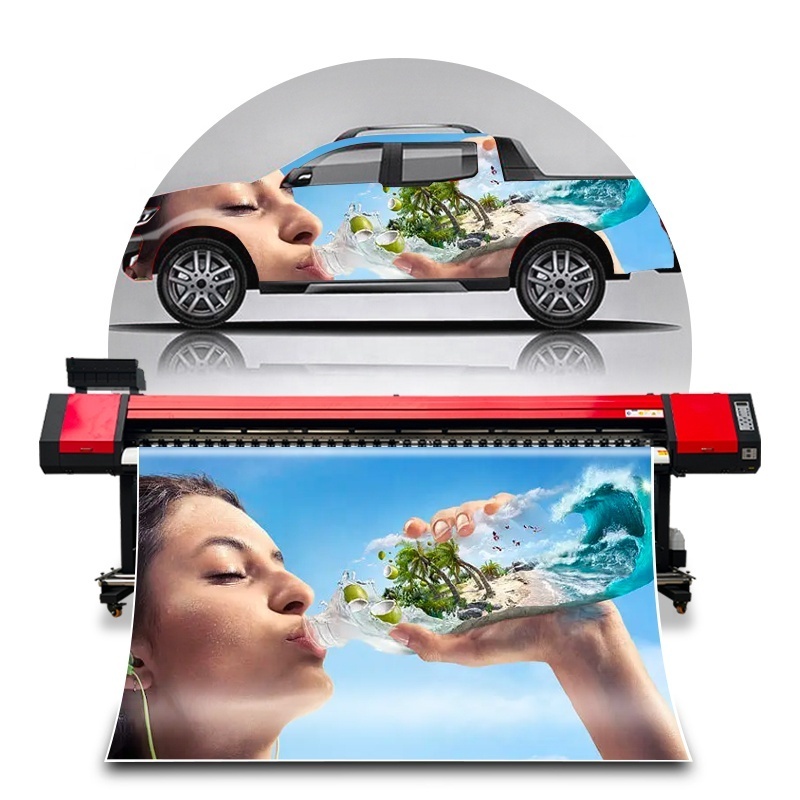 10feet Wide Format Eco Solvent Inkjet Printer tarpaulin printing plotter digital UV roll to roll printer