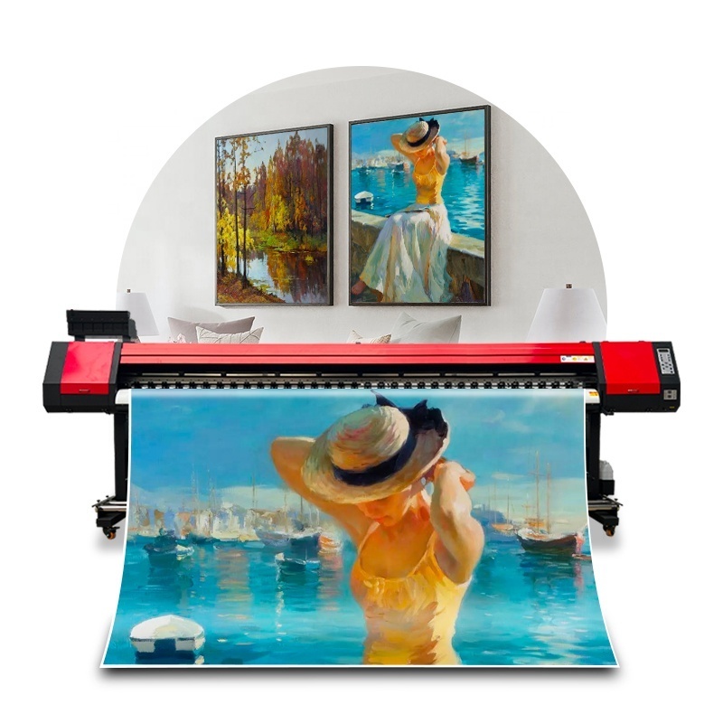 10feet Wide Format Eco Solvent Inkjet Printer tarpaulin printing plotter digital UV roll to roll printer