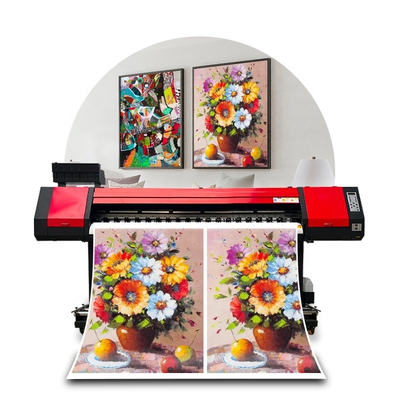 High speed dual heads uv roll to roll printer 71 inch poster printing machine 6ft reasonable price lightbox printer