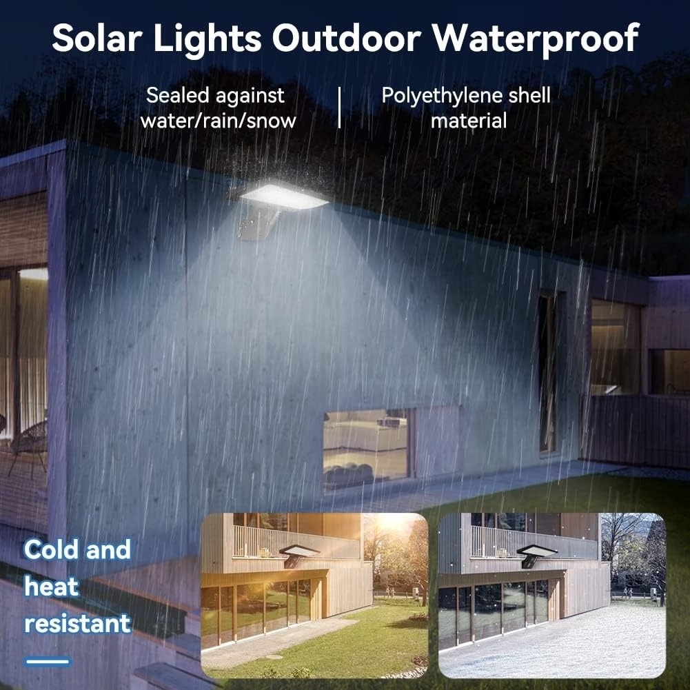 JESLED Solar Outdoor Solar Spot Lights  Solar LED Light Outdoor with Remote Control 4 Modes 3 Colors IP65 Waterproof Spotlight