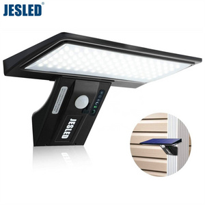 JESLED Solar Light for Outdoor 90LED Solar Lamp Super Bright Solar Light with Motion Sensor Security 3 Modes Battery Replaceable