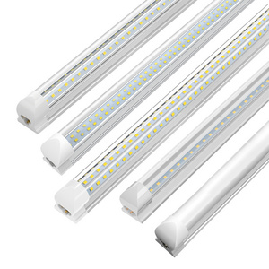 JESLED 2ft 3ft 4ft 5ft 6ft 8 Foot LED Lights housing Fluorescent Fixture 12-90W Integrated T8 LED Tube Light Linear Light CE ETL