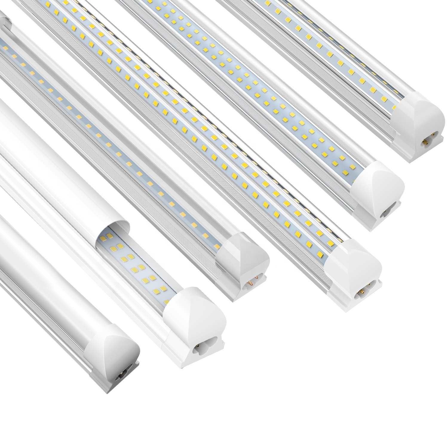 JESLED T8 60CM 2.4M 1.2M 4ft 8ft 110V 220V Lighting Tubes Fixture Integrated Lamp High Quality 8 Foot LED Lights ODM&OEM CE ETL