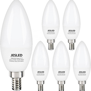 JEDLED LED Ceiling Fan Light Bulbs Warm White 2700K E12 E14 E27 Candelabra Base B35 C37 B11 Candelabra LED Bulbs CE ETL Listed