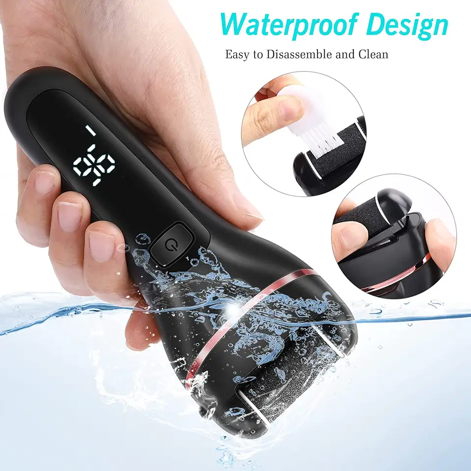 beauty product professional rechargeable electric pedicure cordless electric foot file scrubber feet callus remover machine