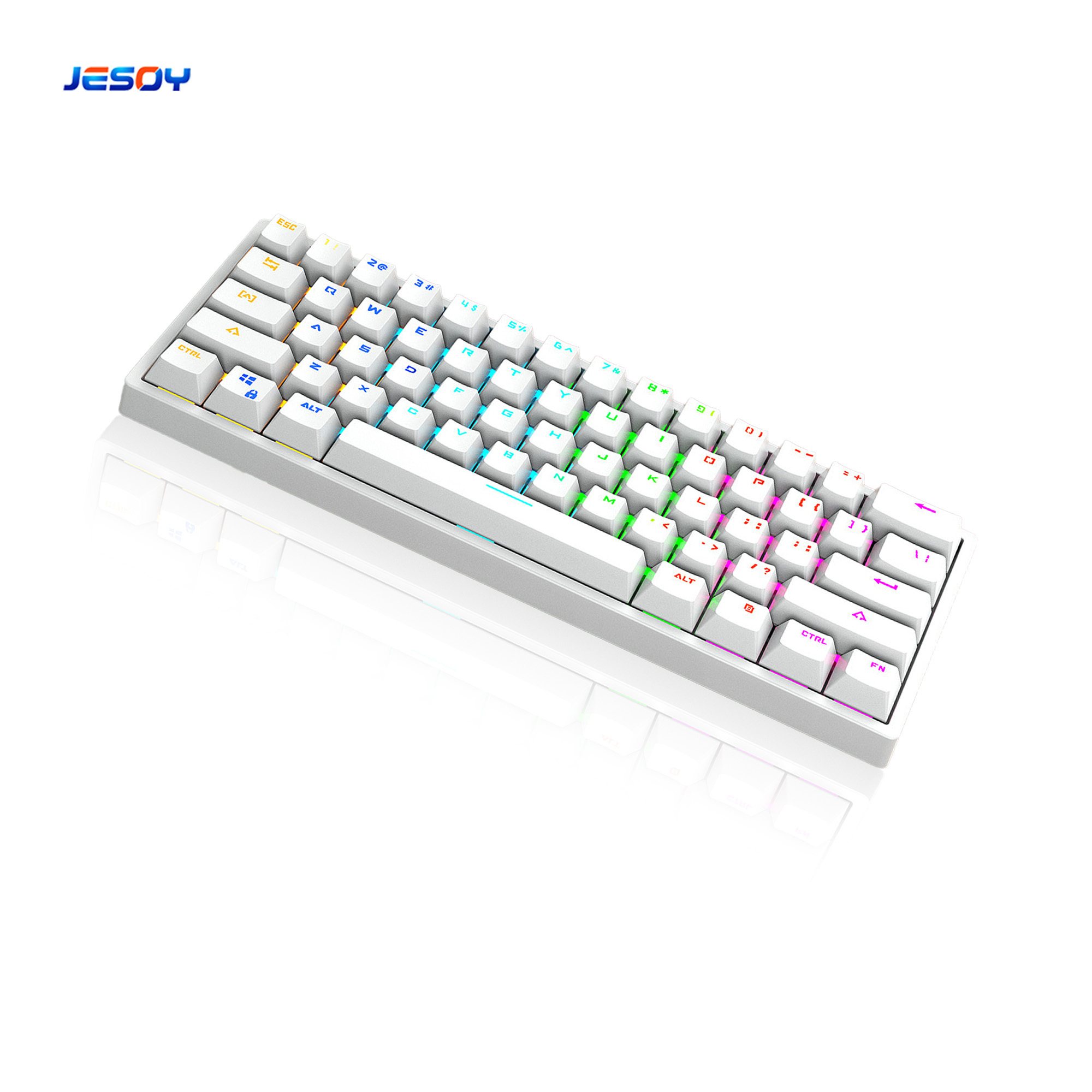 61 Keys Mini Gaming Keyboard Professional RGB Backlit Teclado Gamer Wired Wireless Mechanical Gaming Keyboard