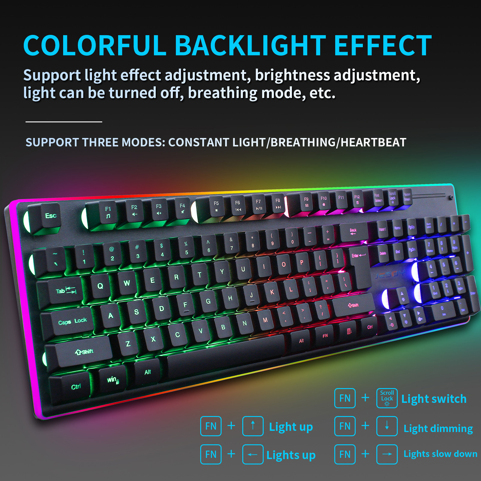 Computer Multimedia Laptop Combo Set Rgb Backlit 2.4G Wireless And Gaming Keyboard Mouse Combos For Win