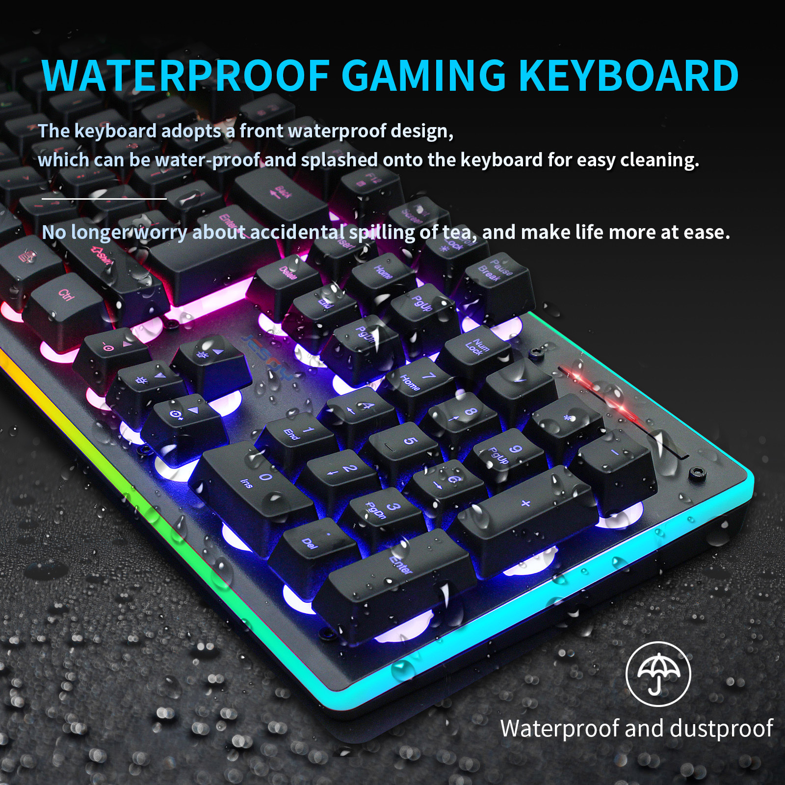 Computer Multimedia Laptop Combo Set Rgb Backlit 2.4G Wireless And Gaming Keyboard Mouse Combos For Win