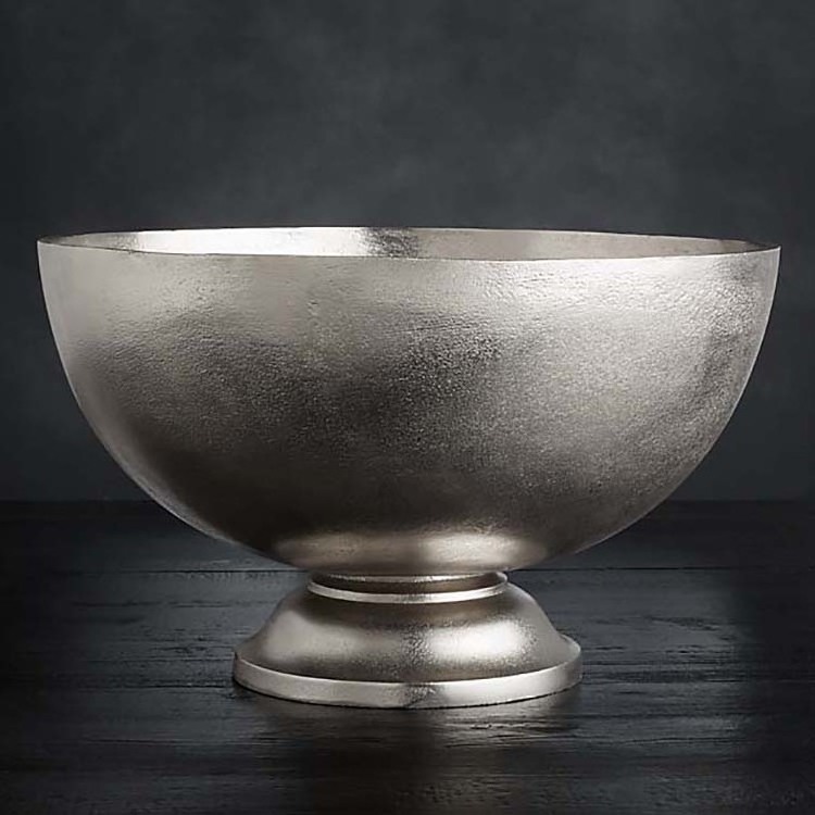 Aluminum Sheet Serve Bowl With Shiny Polish Finishing Round Shape Modern Design Excellent Quality For Serving in Hotels