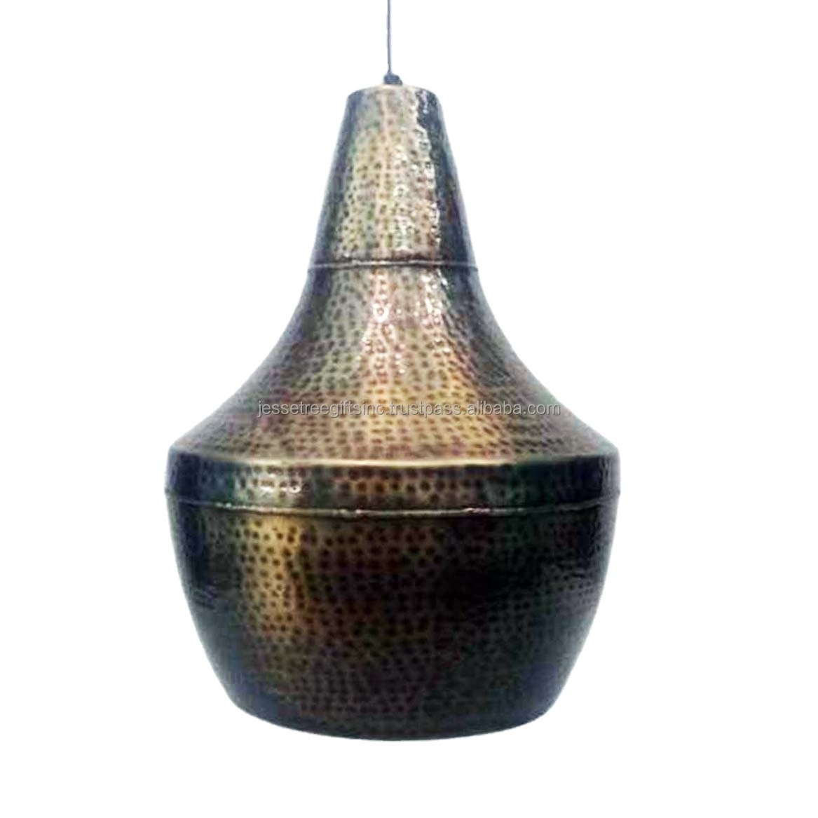 Metal Sheet Hammered Design Ceiling Pendant Light With Antique Copper  Finishing Genuine Quality For Lighting