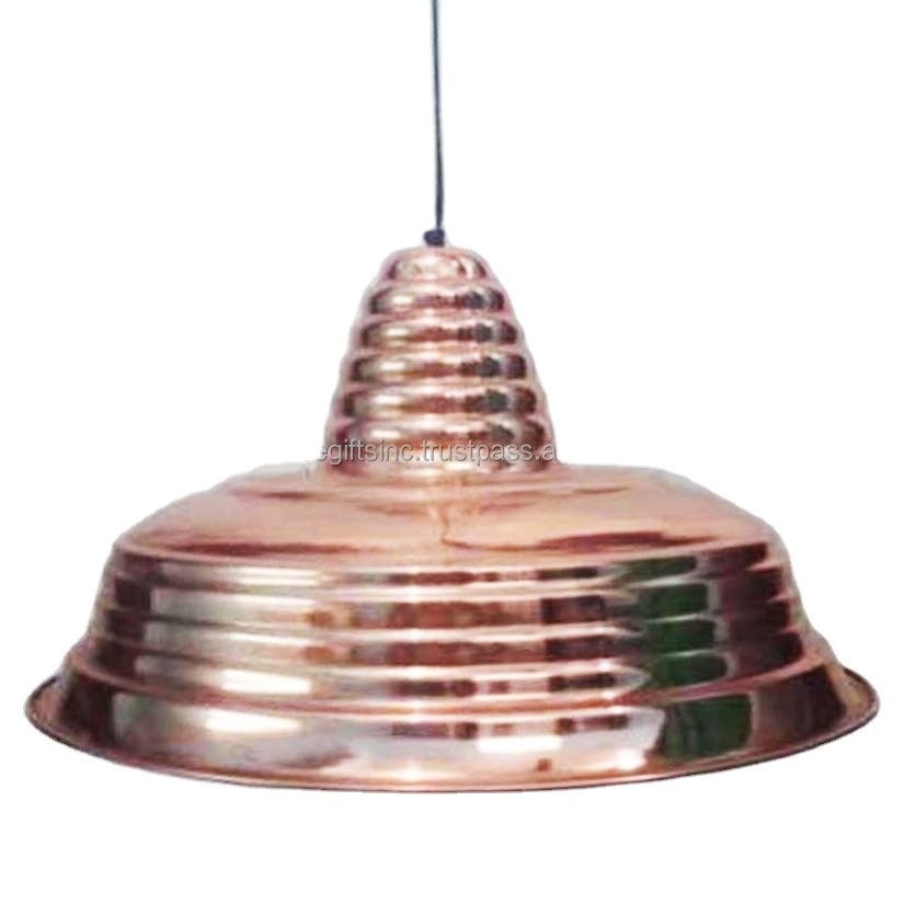 Metal Sheet Hammered Design Ceiling Pendant Light With Antique Copper  Finishing Genuine Quality For Lighting