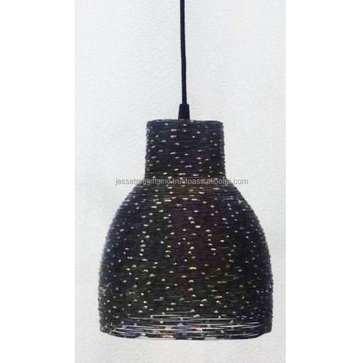 Metal Sheet Ceiling Pendant Light With Black Powder Coating Finishing Unique Design Excellent Quality For Lighting