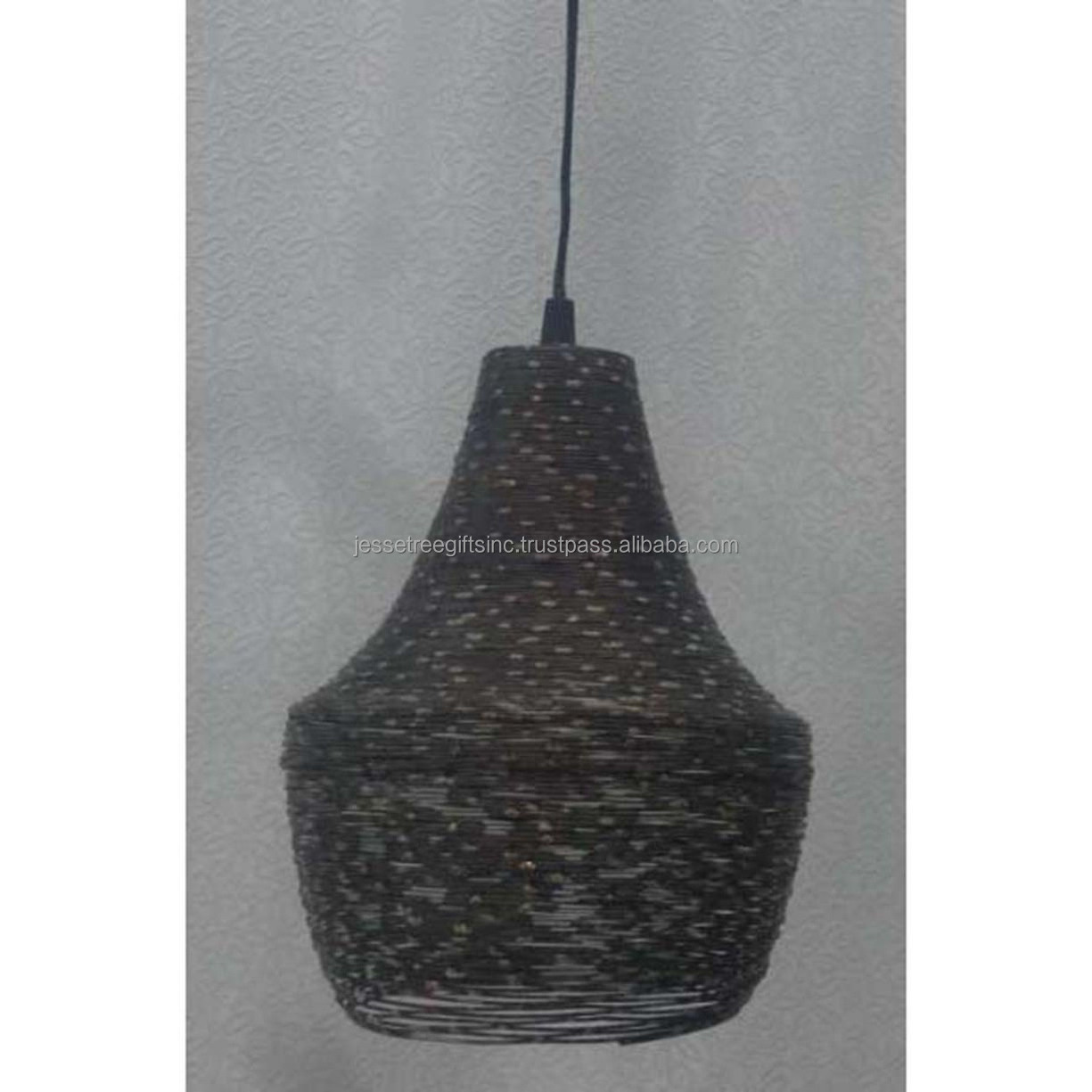 Metal Sheet Ceiling Pendant Light With Black Powder Coating Finishing Unique Design Excellent Quality For Lighting