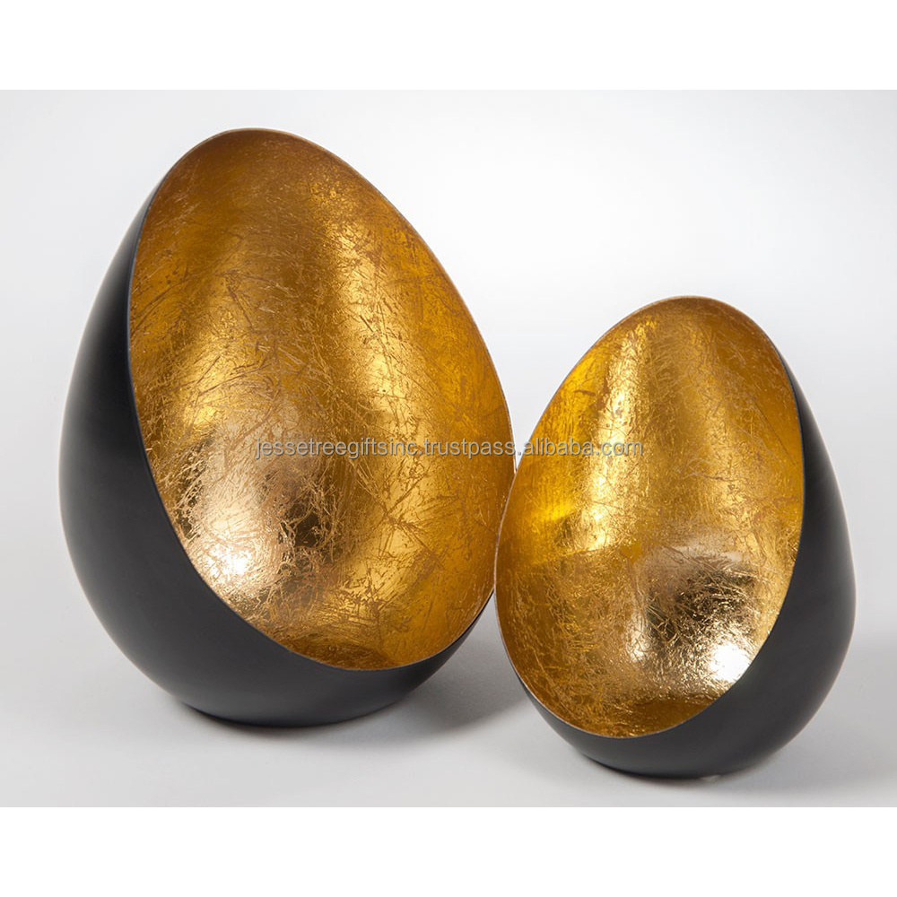 Metal Wall Mounting Tealight Candle Holder With Powder Coating Finishing Egg Shape Good Quality For Home Decoration Silver Gold