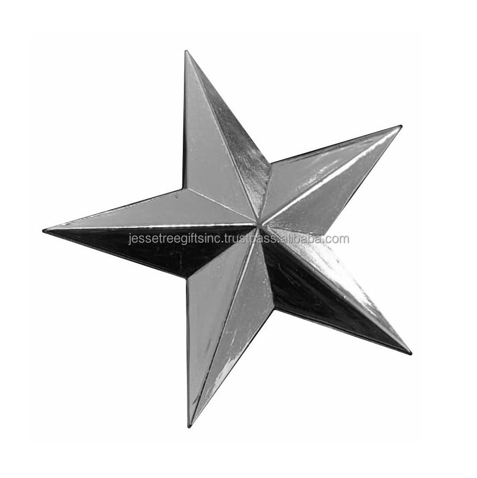 Decorative Wall Hanging Metal Wall Plaque Star Shape Golden Finishing Good Quality For Home Decoration Wholesale Price