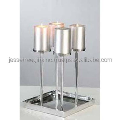 Aluminium Tea Light Candle Holder With Nickel Plating Finishing Branch Design Best Quality For Home Decoration