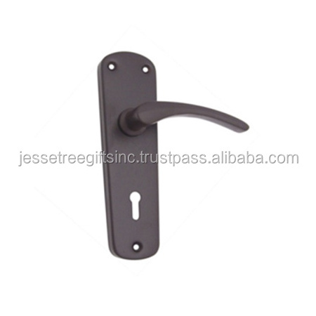 Modern Style Metal Door Lock With Gold Plating Finishing Rectangle Shape Premium Quality For Building Hardware