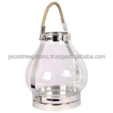 Metal Sheet & Clear Glass Nautical Hanging Lantern With Antique Brass Finishing Round Shape Fancy Design For Home Decoration