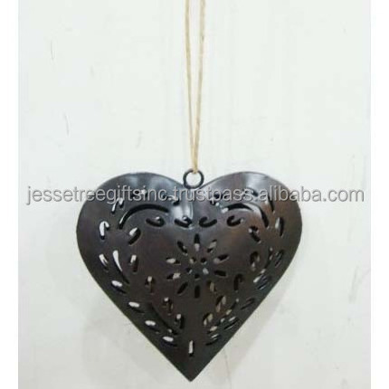 Metal Sheet Christmas Wall Hanging Ornament Tree With Black Powder Coating Finishing Mash Design For Home Decoration