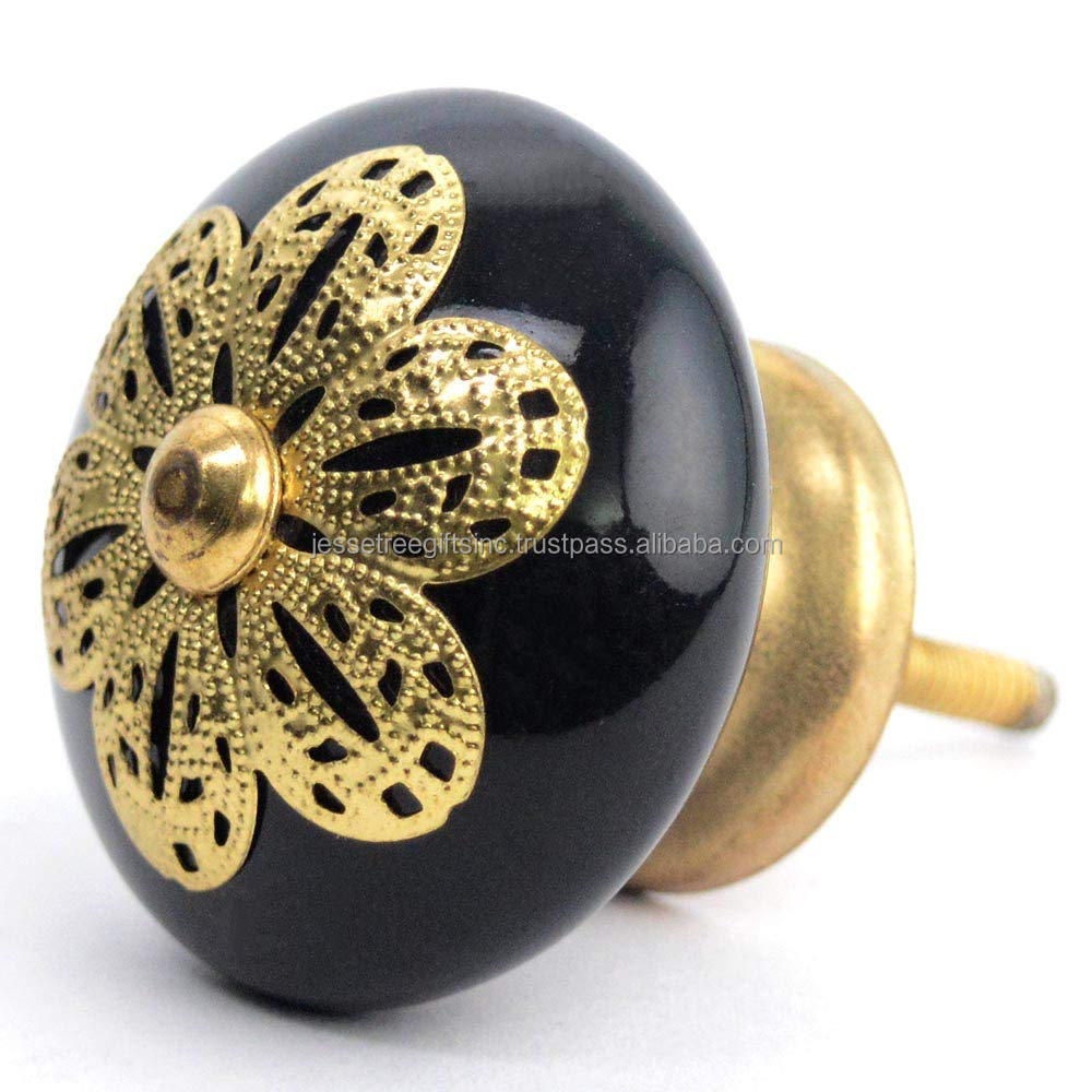 Metal Cabinet Pull Drawer Knobs With Decaling Finishing Round Shape Butterfly Design Excellent Quality For Drawer & Wardrobe