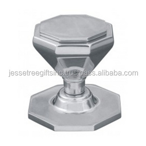 Aluminium Door Knobs With Nickel Plating Finishing Octagonal Shape Modern Design Best Quality For Building Hardware