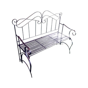 Metal Wire Patio Bench With Black Powder Coating Finishing Latest Design Excellent Quality For Garden & Park Sitting