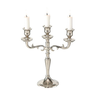 Aluminium Candelabra Handcrafted With Nickel Plating Finishing Round Base Modern Design High Quality For Home Decoration