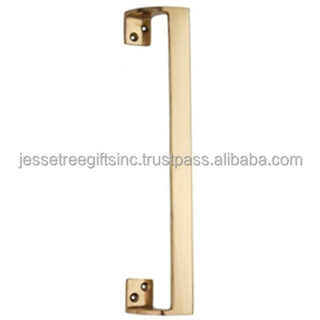 Metal Flush Pull Drawer Handle With Mirror Polish Finishing Square Shape Modern Design Excellent Quality For Building Hardware