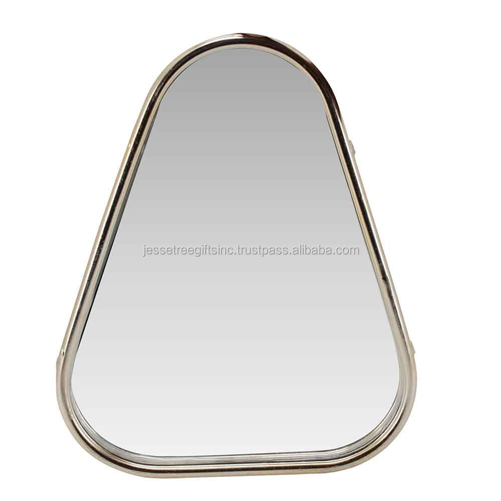 Wooden Wall Mirror With Natural Wood Polish Finishing Round Shape Simple Design Best Quality For Home Decoration Wholesale Price