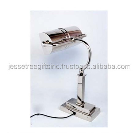 Stainless Steel Desk Lamp With Mirror Polish Finishing Rectangular Base Modern Design High Quality For Lighting Wholesale Price