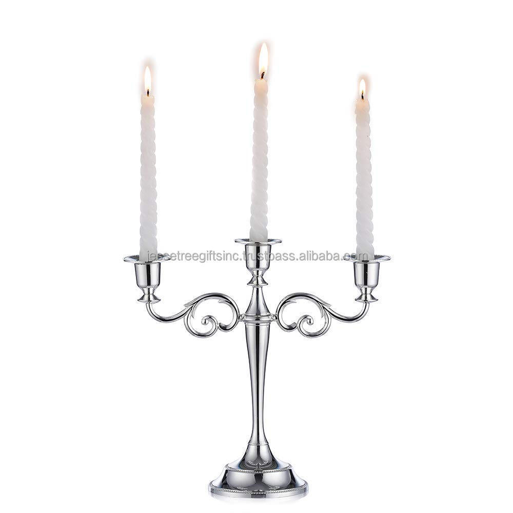 Metal Wire Tripod Candle Stand Sunflower Design With Black Powder Coating Finishing Round Top Good Quality For Home Decoration