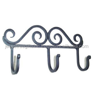 Metal Wall Mounted Hook With Black Powder Coating Finishing Curved Design Premium Quality For Home Decoration Wholesale Price