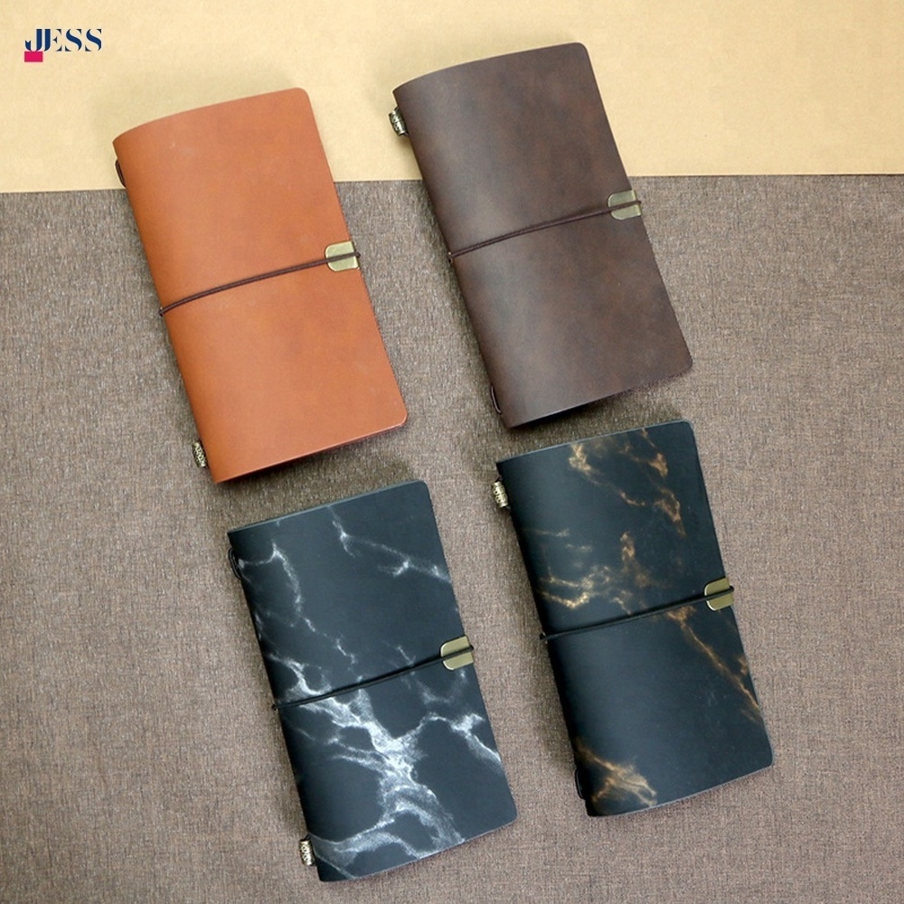 DIY Leather Journal Refillable Pocket Notebook for Traveler