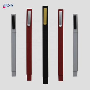 Hot Selling Rubber Square Shaped Plastic Pen Cheap Custom Advertising Pen