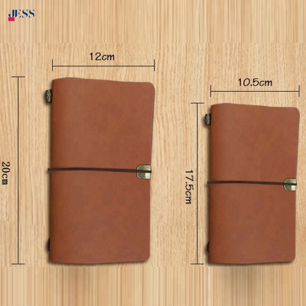 DIY Leather Journal Refillable Pocket Notebook for Traveler