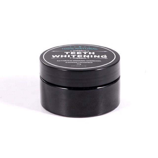 Free Customize Natural Organic Herbal Teeth Whitening  Black Carbon Charcoal Toothpaste Powder