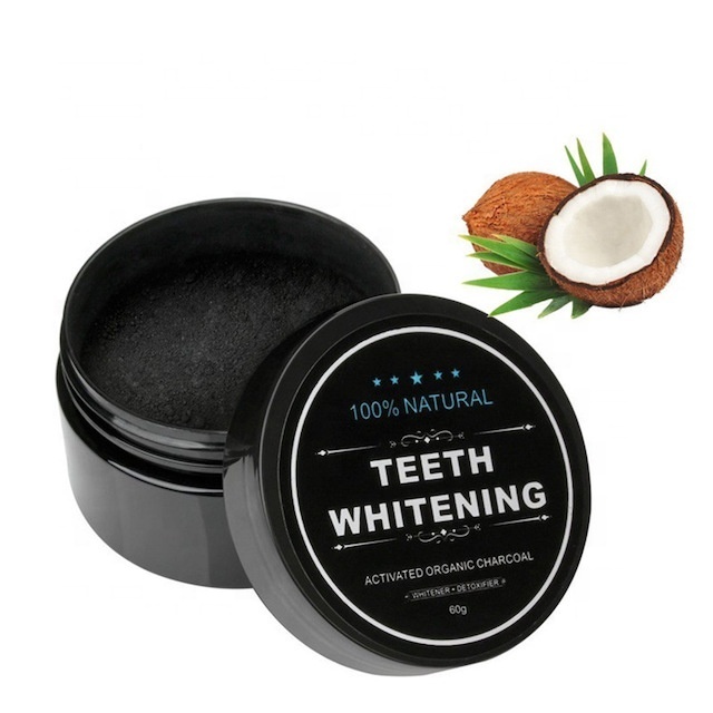 Free Customize Natural Organic Herbal Teeth Whitening  Black Carbon Charcoal Toothpaste Powder