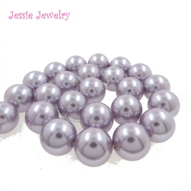 Shell pearls wholesale multi color diy jewelry pearls though hole and half drilled pearls