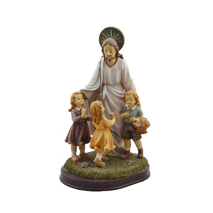 High Quality Cheap Jesus Statue Resin Statues Religious Figurines Wholesale