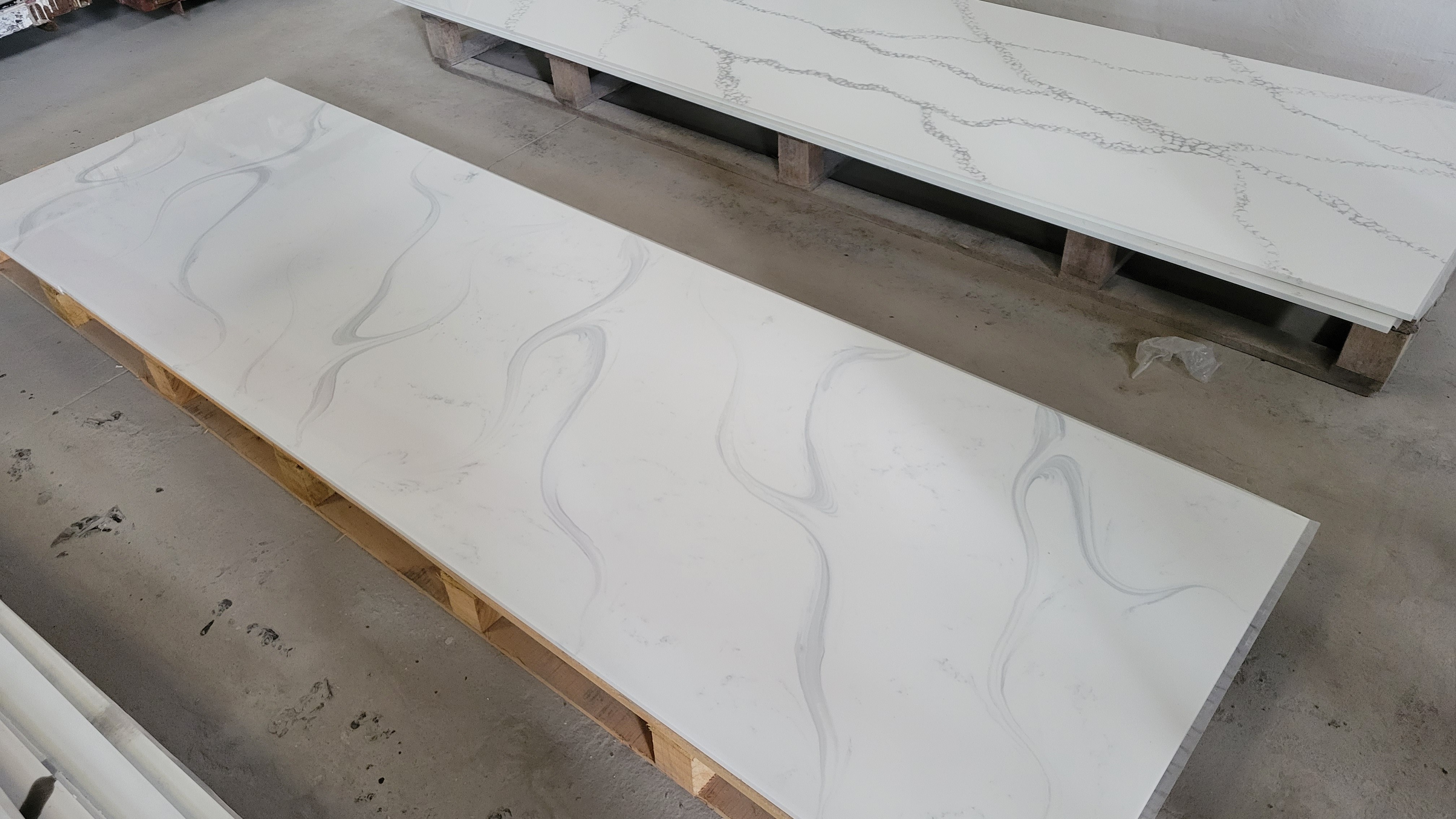 JESTONE solid surface corians Acrylic Solid Surface Sheet vein veined veining calacatta for Counter top wall panel 3660*760*12mm