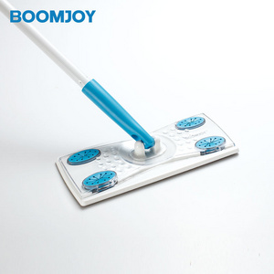 BOOMJOY Trendy Product N2 TV Shopping Floor Cleaning Products Factory Price Non Woven Mop with Disposable Wipes Flat Mop