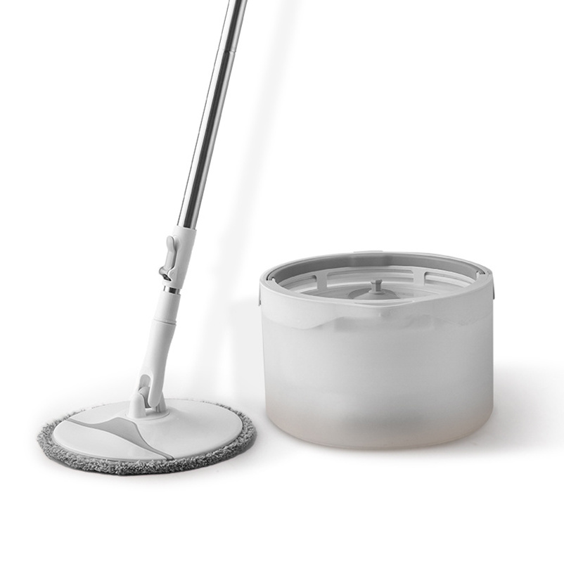 Jesun 2023 New Arrival Hands Free 360 Magic Single Bucket And Flat Mop Cleaning Floor Mop With Spin Bucket