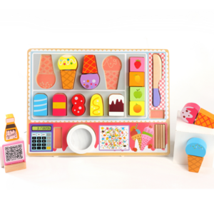 Pretend Play Food Set Cutting Play Desserts Cake Ice Cream and Donuts Food Toys Birthday Gifts Set Toy