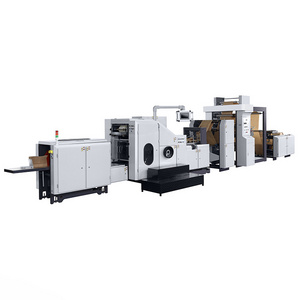 [JT-SBR180]CE Certificated Fully Automatic Adjustable Roll Feeding Square Bottom Kraft Paper Bag Production Machine