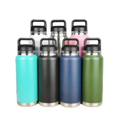 Yety rembler 18oz 26oz 36oz bottle vacuum insulated stainless steel water bottle with chug lid flask thermoses cup yety tumbler