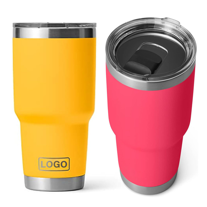 Wholesale Ozark Trail 30oz Tumbler Powder Coated Matel Cooler Tumbler 30 Oz Insulated Vacuum Travel Tumblers With Slide Lid