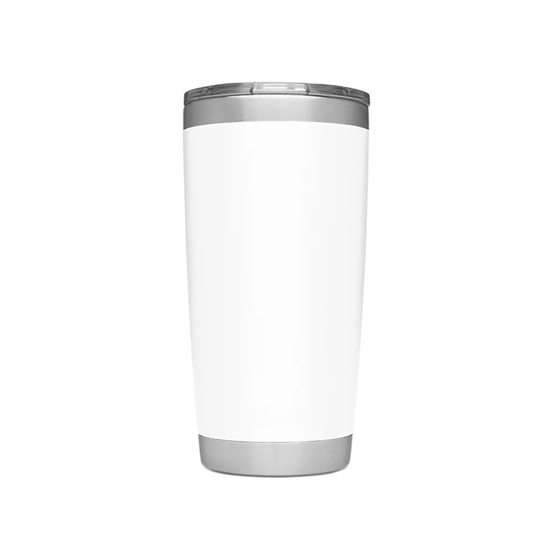 Stainless steel tumbler black thermal mug reusable coffee cup powder coated double 20 oz tumbler metal cups engraved