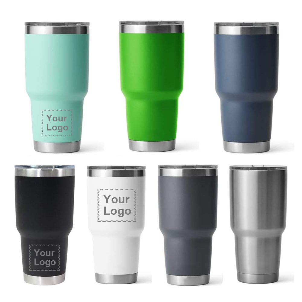 Wholesale Ozark Trail 30oz Tumbler Powder Coated Matel Cooler Tumbler 30 Oz Insulated Vacuum Travel Tumblers With Slide Lid